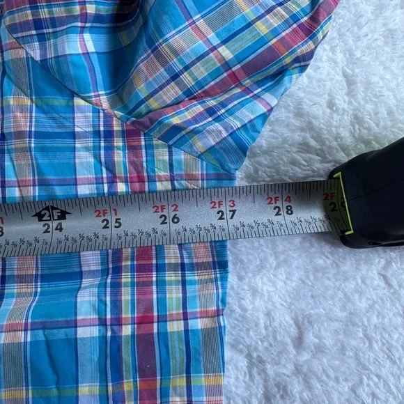 Ralph Lauren Classic Fit Long Sleeve Dress Shirt Blue Pink Check XXL Men's Pony - Picture 4 of 9